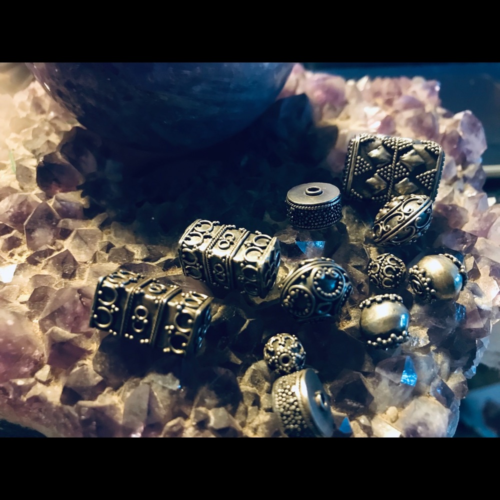 New-Lot of Bali Silver Beads (50 grams)